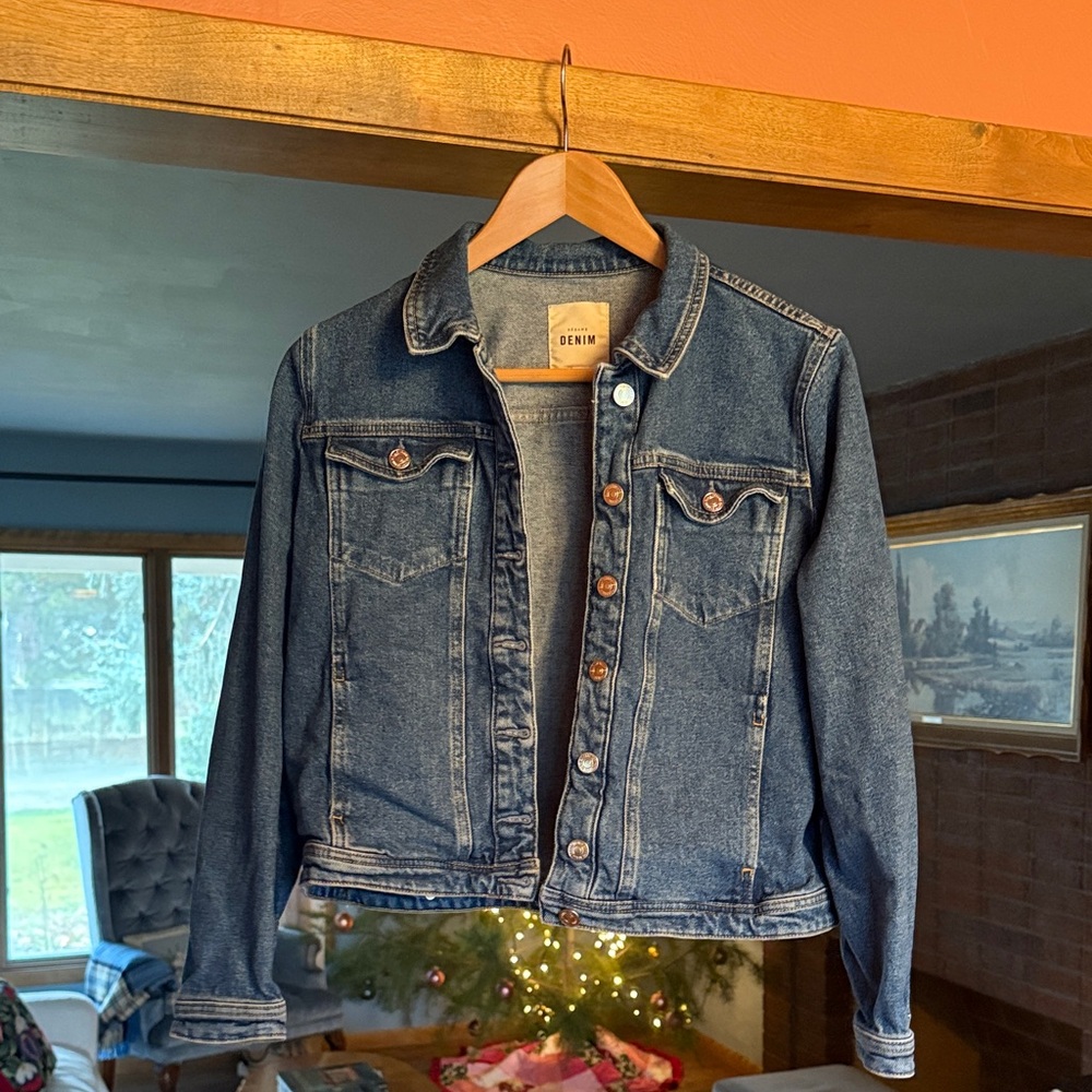Sezane Blue Denim Jacket